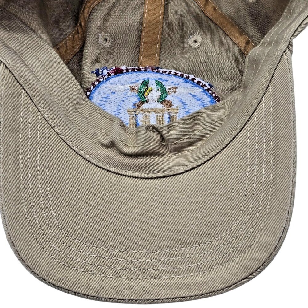 Reagan Library Air Force One Embroidered Khaki Adjustable Baseball Cap - Picture 7 of 9